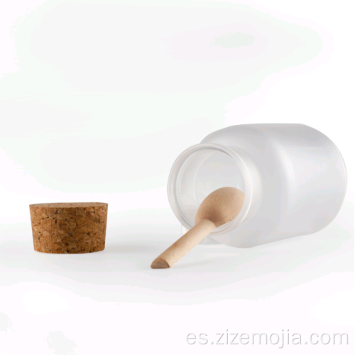 Botella De Crema De Plástico Con Tapón De Corcho